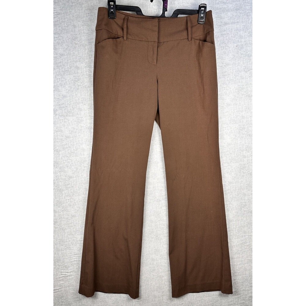 Vintage Bobby J Brown Pants Wide Leg Size 9/10 Career Work Trousers Stretch